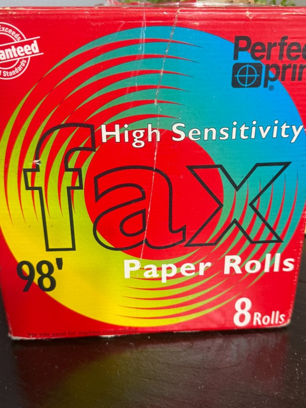 Perfect Print High Sensitivity Fax Paper 5 Rolls 1/2" core,  8.5" x 98' Crafts